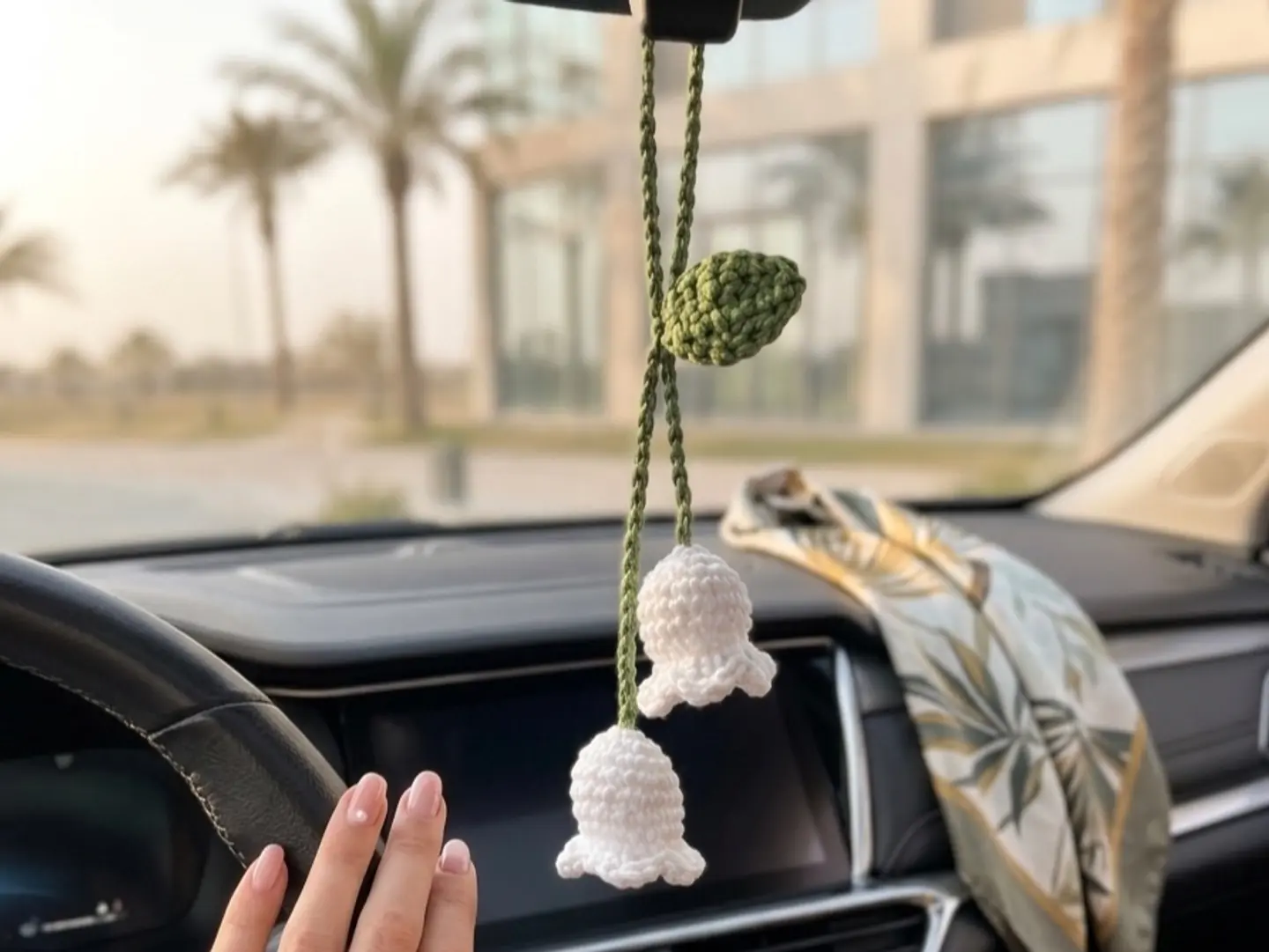 Flower Crochet Charm