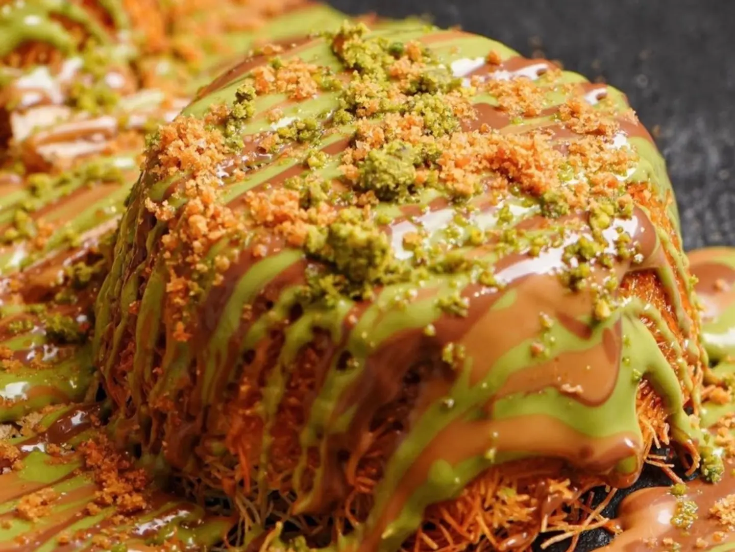 Kunafa Cocktail Building