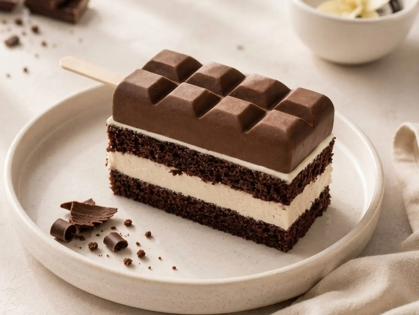 Ice Cream Chocolate Vanilla Cake