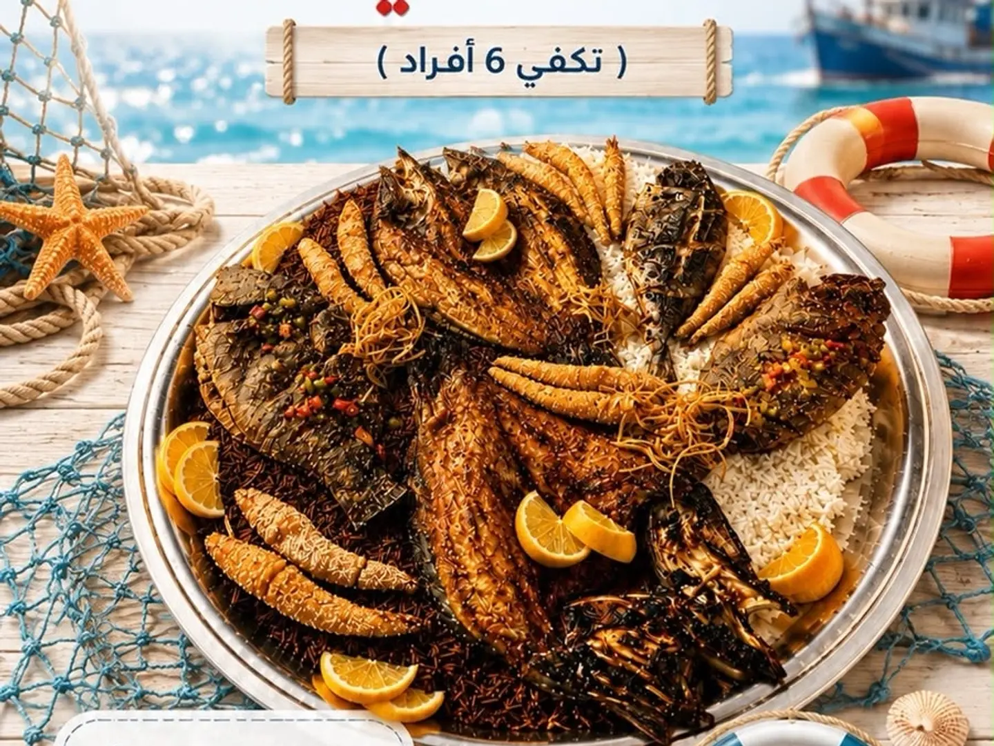 Seafood Kings Tray ( 6 Person)
