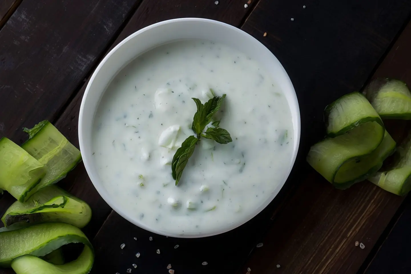 Cucumber with Laban Salad