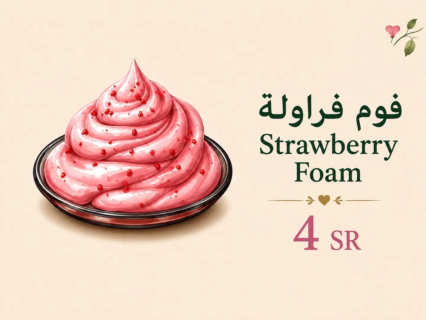 Strawberry Foam