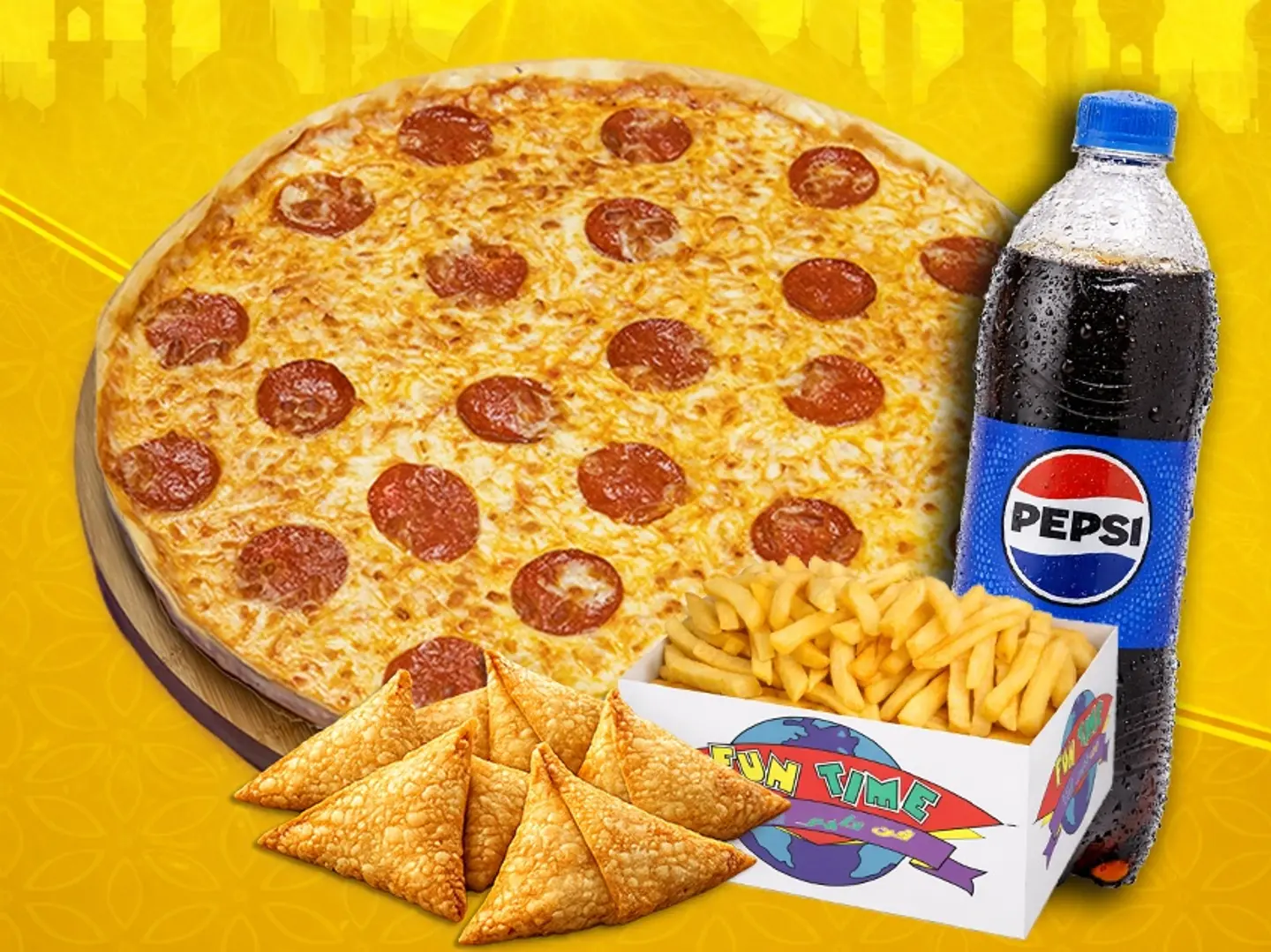 كومبو رمضان تايم بيتزا( كبيره جدا )