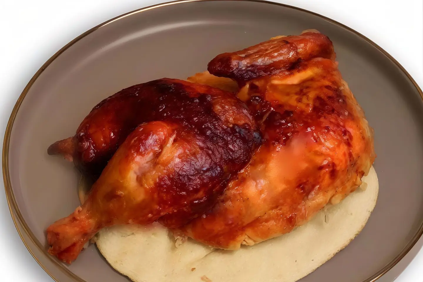 Half Chicken Shwaia With Bread