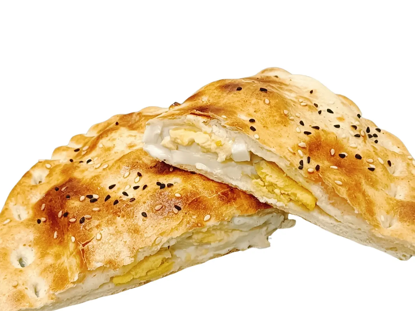 فطيره بيض مسلوق بالجبن