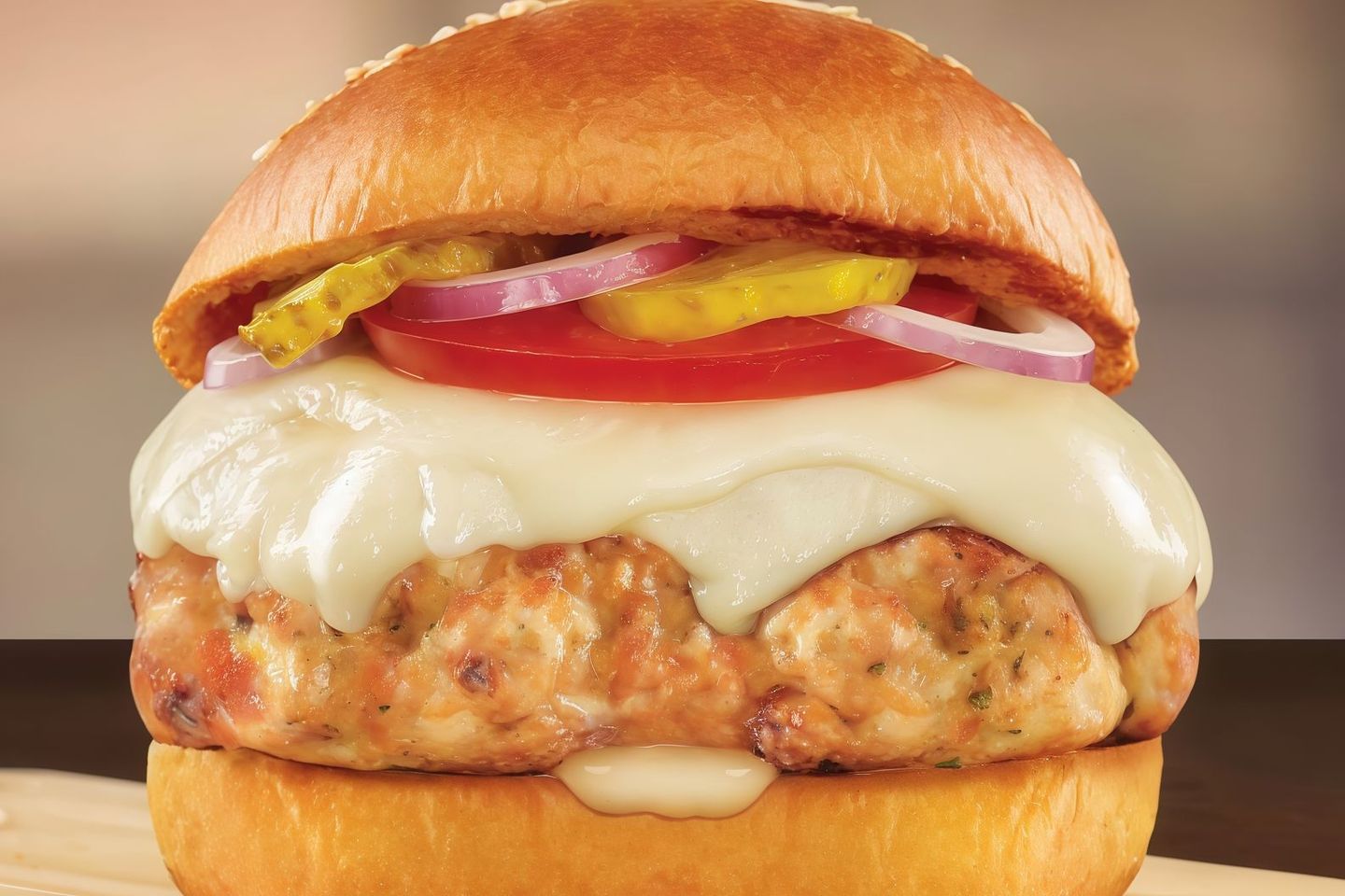 Cheesy Chicken Burger Meal