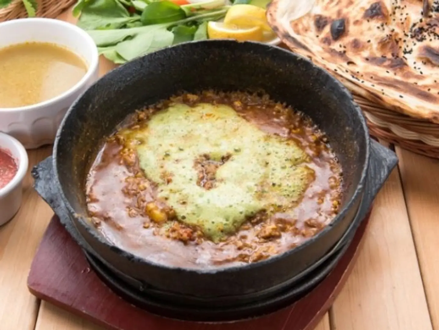 Mashed Lamb With Added Broth And Fenugreek