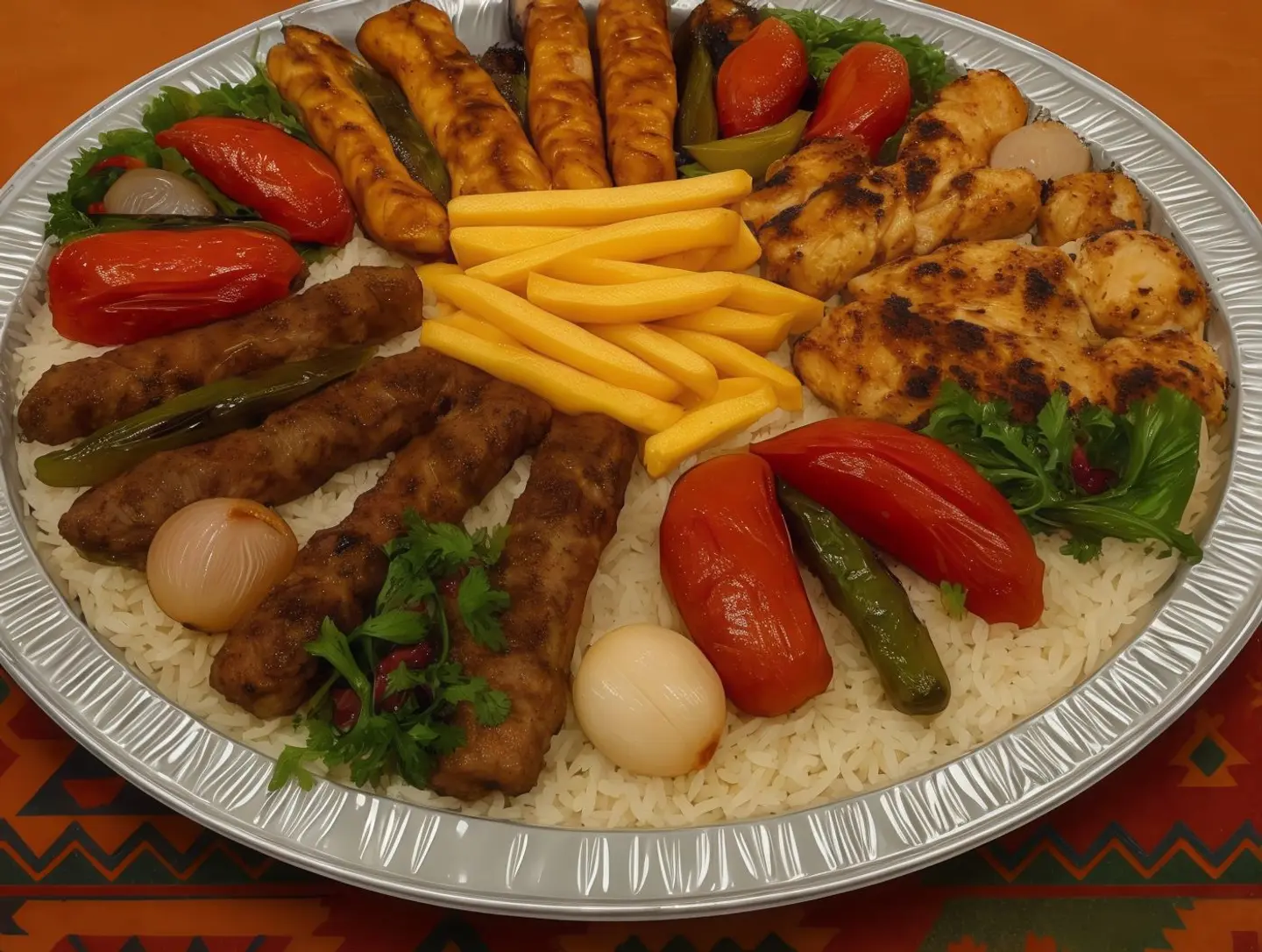 وليمة مشويات مشكلة
