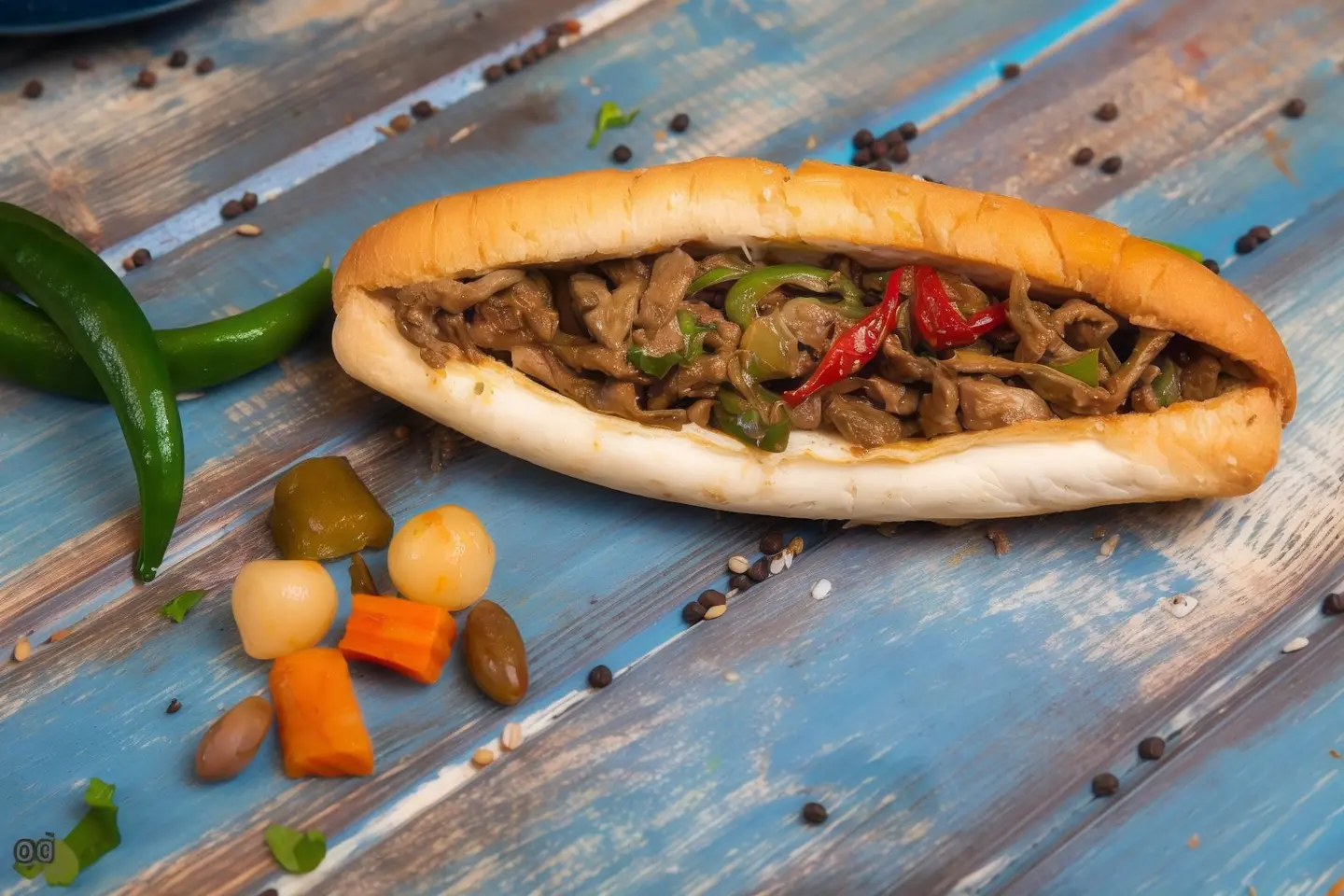 Plain Liver With Cheese Sandwich
