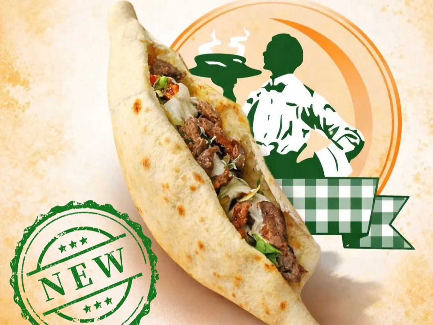 شاورما دجاج خبز الصمون