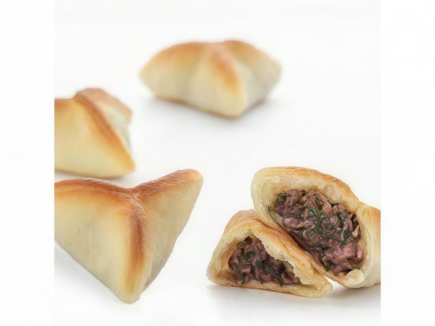 Spinach With Meat Pie