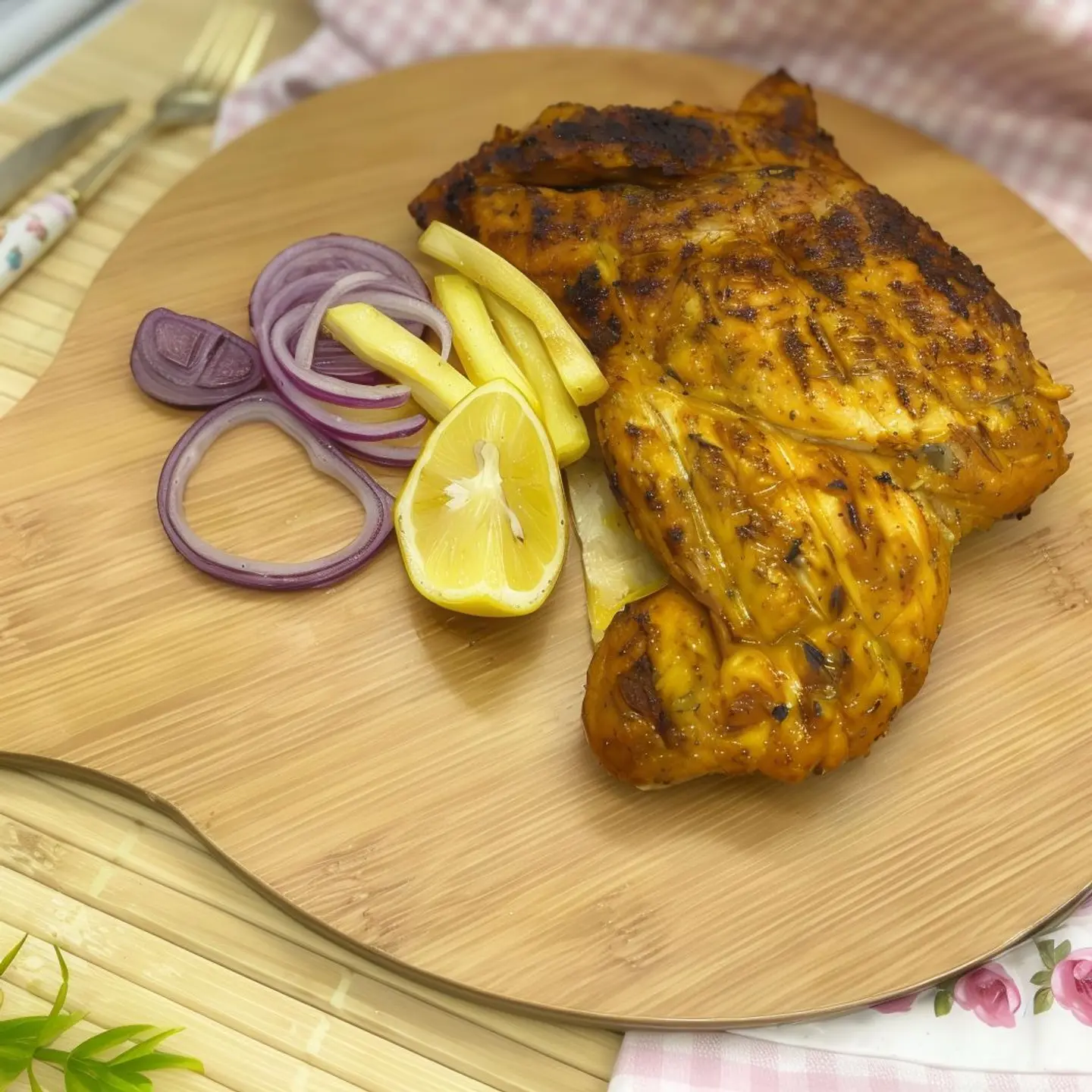 Half Charcoal Grilled Chicken With Bukhari Rice
