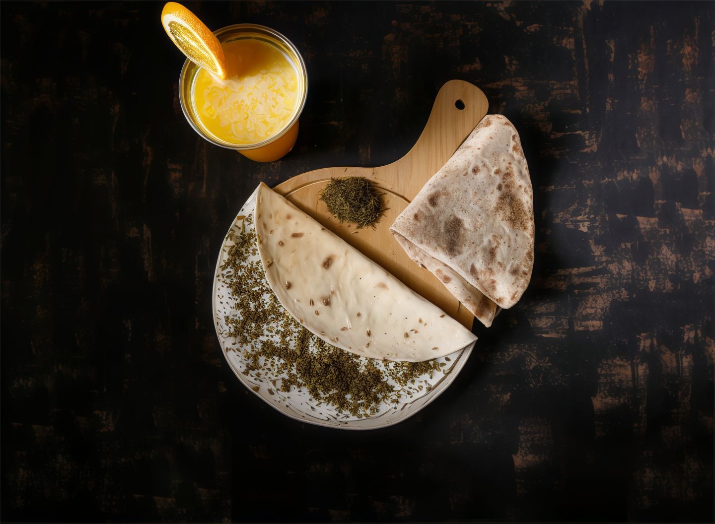 لبنة مع زعتر