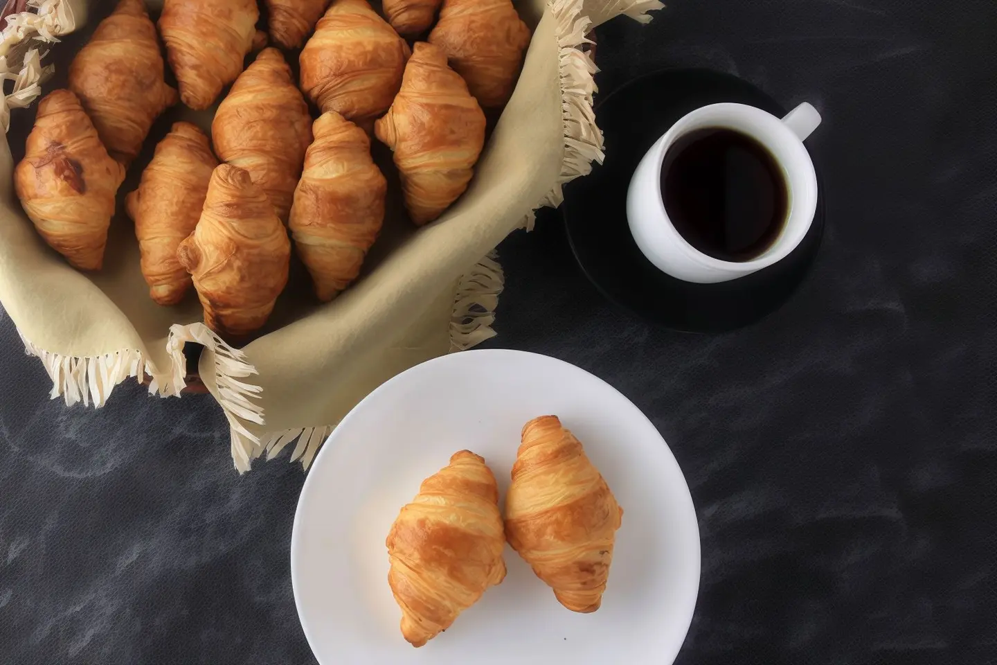 Box Croissant Plain