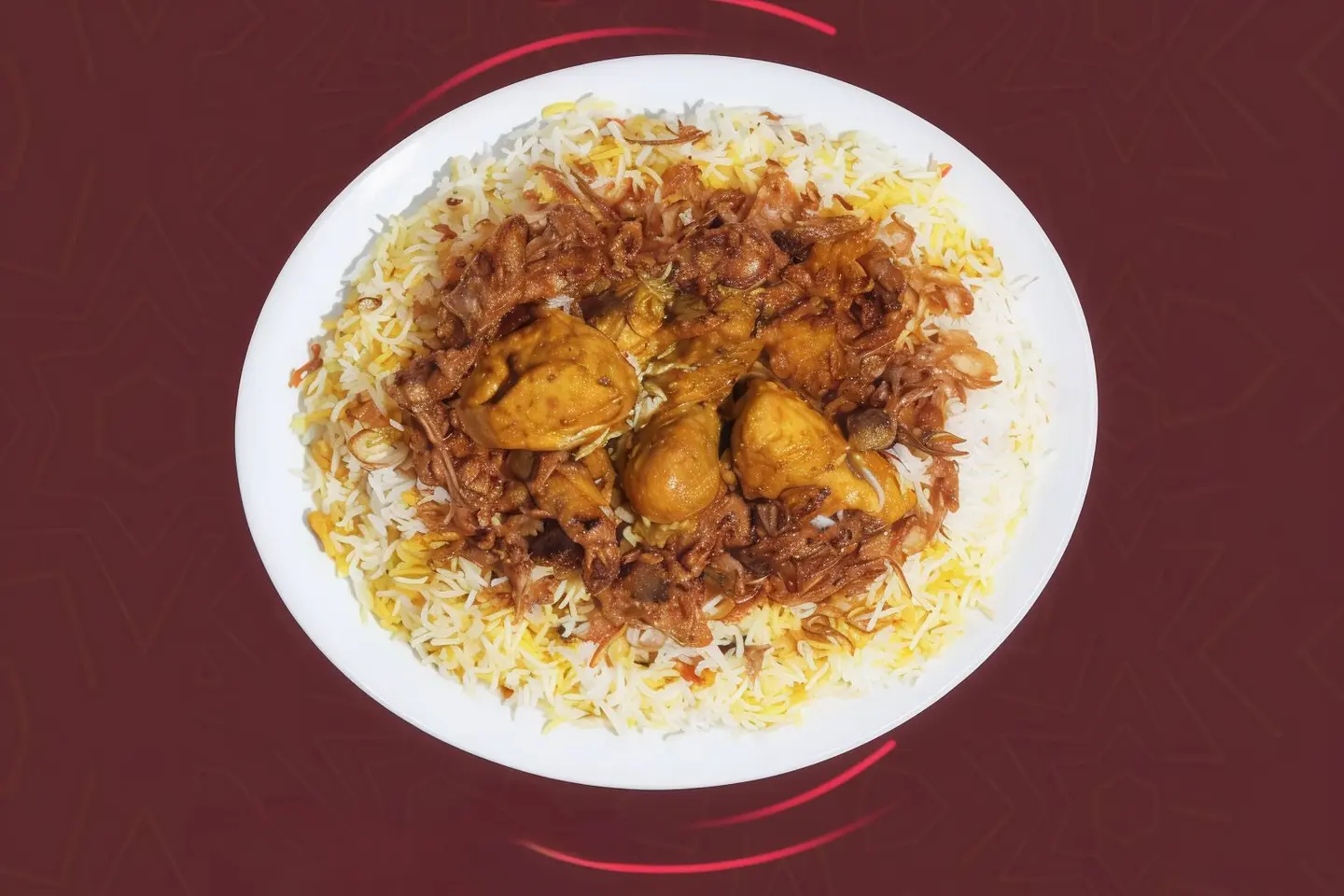وجبة دجاج برياني