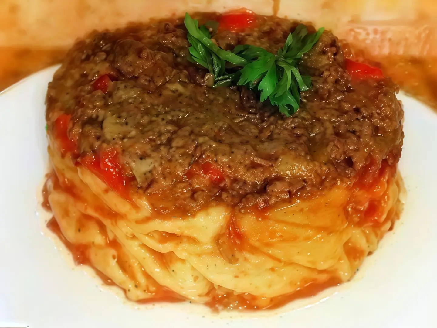 طاجن مكرونة كبدة
