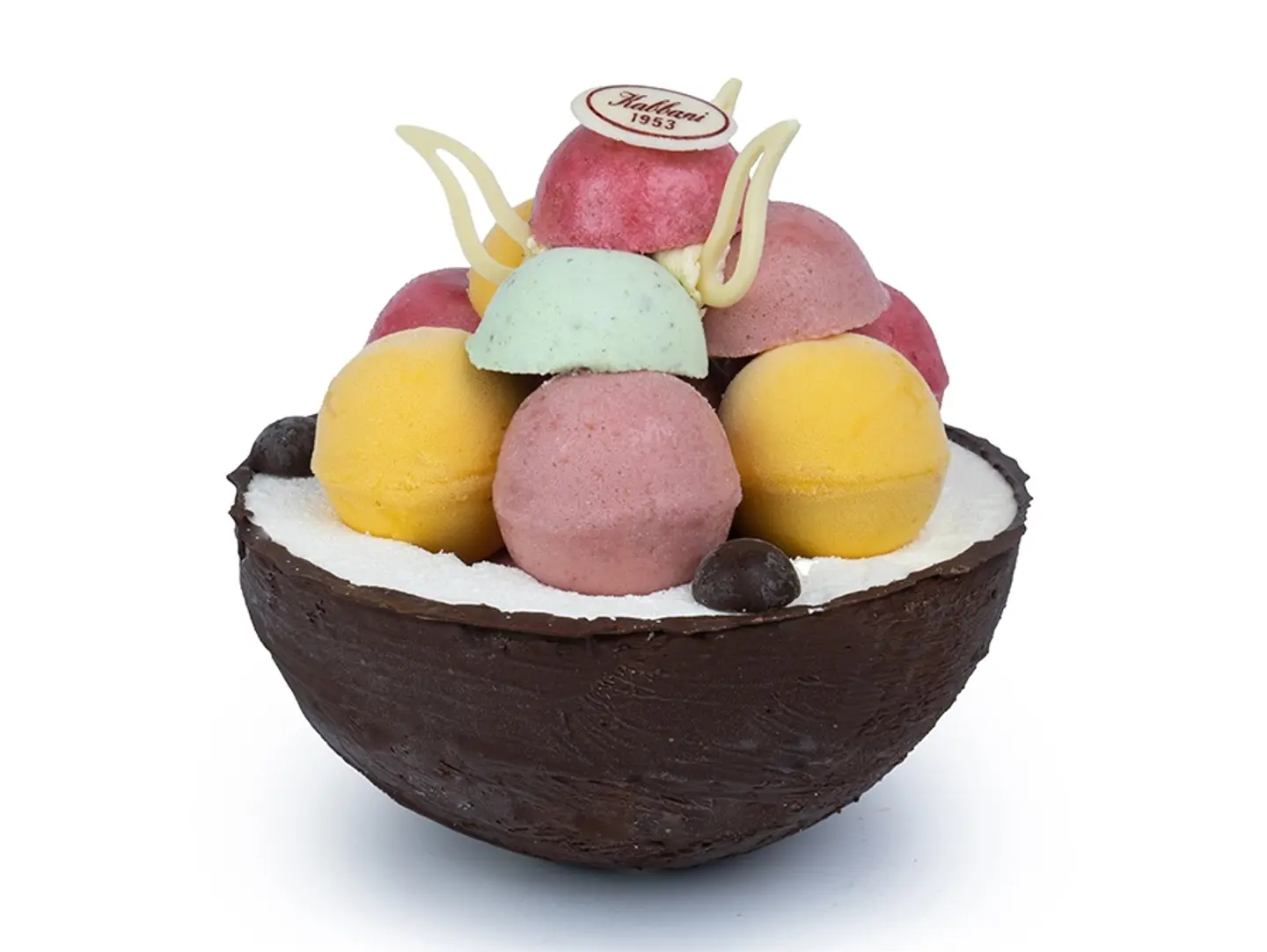 Coconut Ball With French Ice Cream