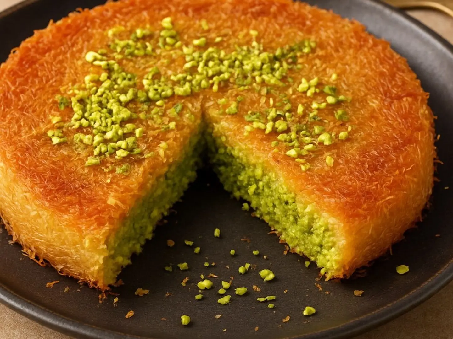 كنافة مفستقة قشطة - صغير