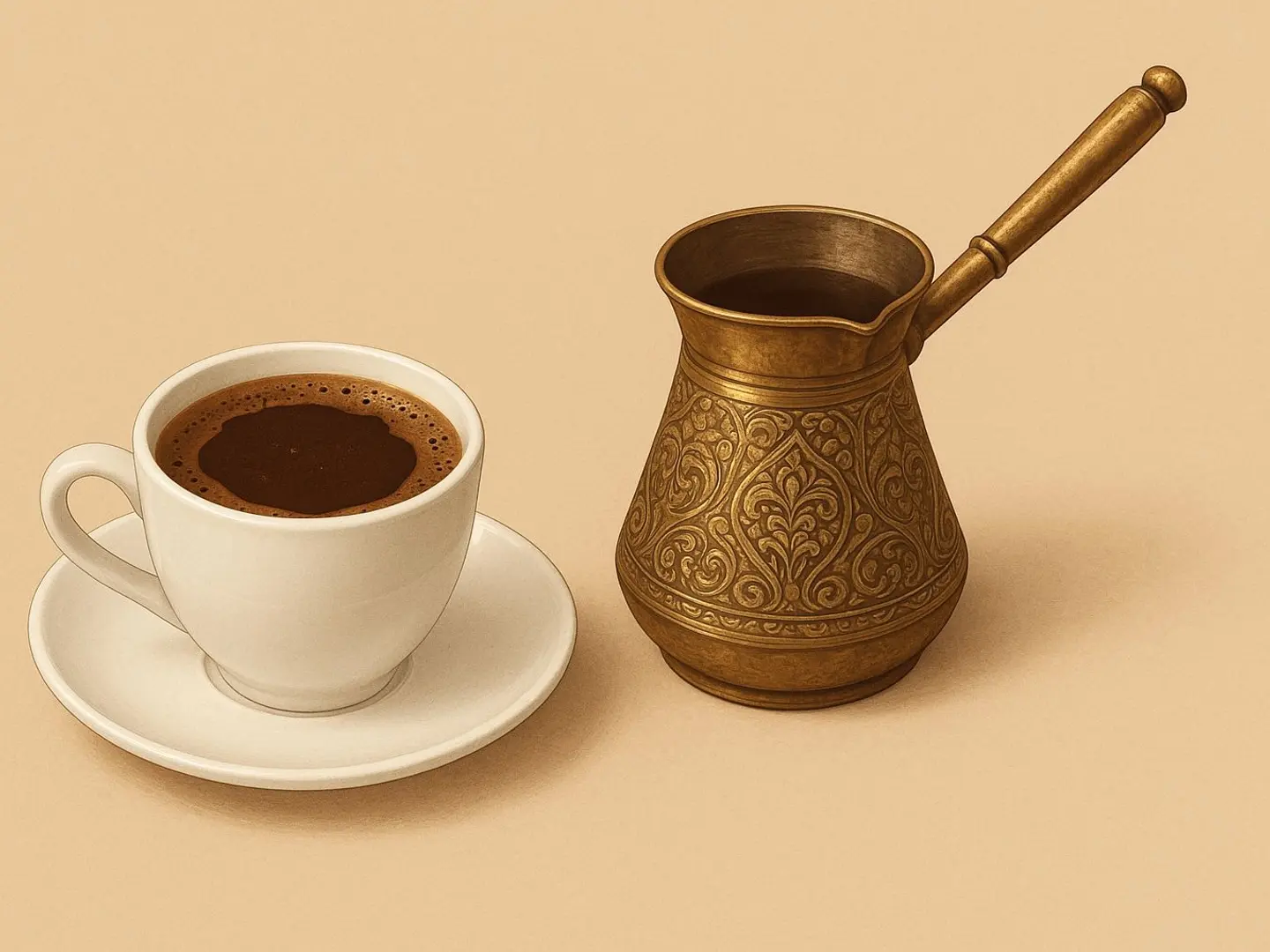 قهوة تركي بالحليب