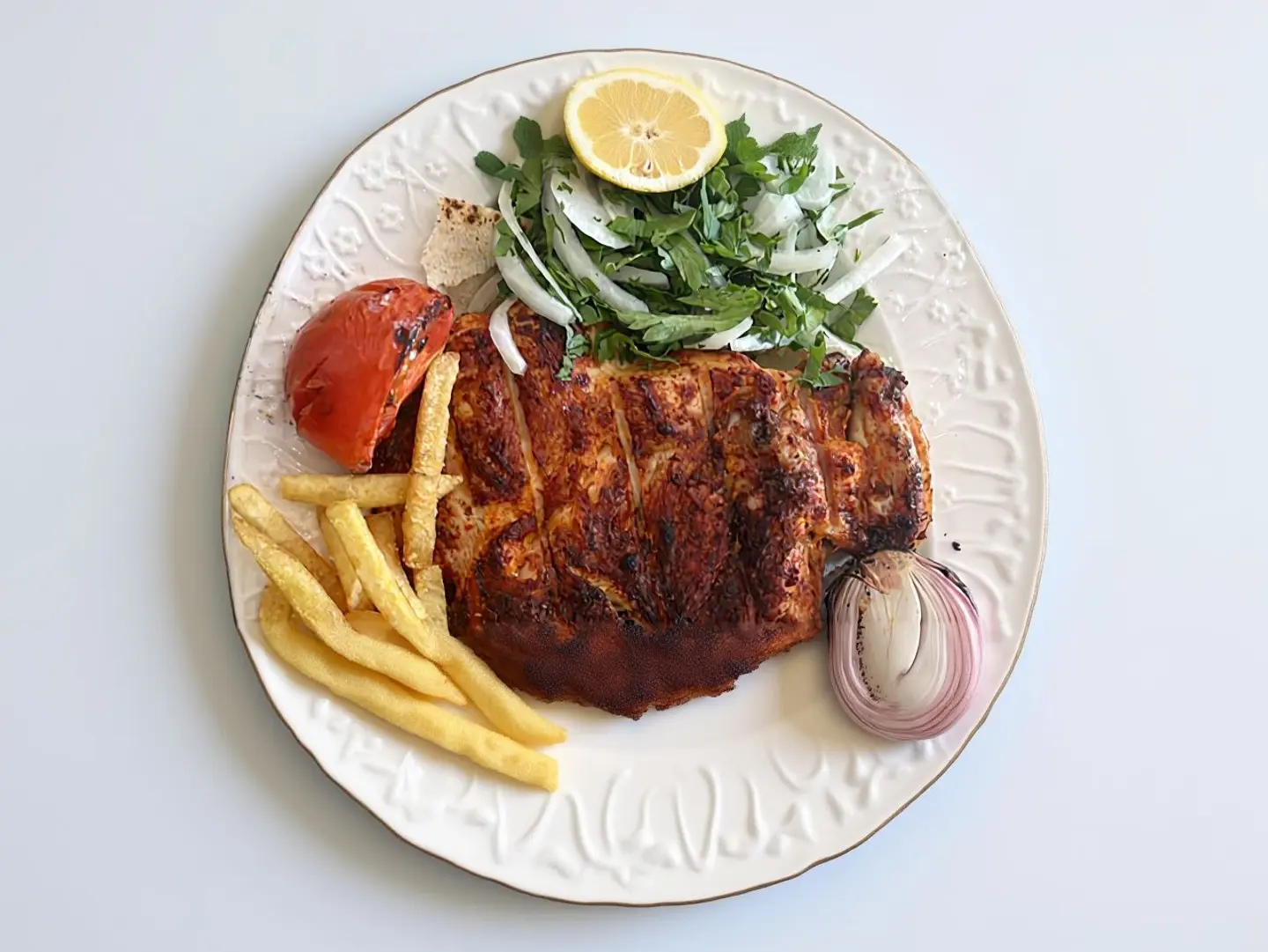 نص حبه مشوي على الفحم