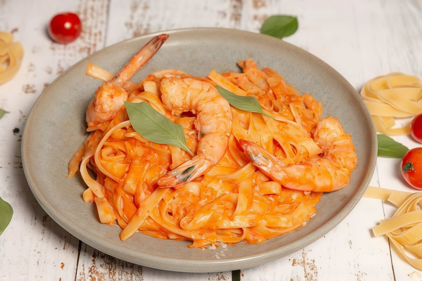 Shrimps Fettuccine