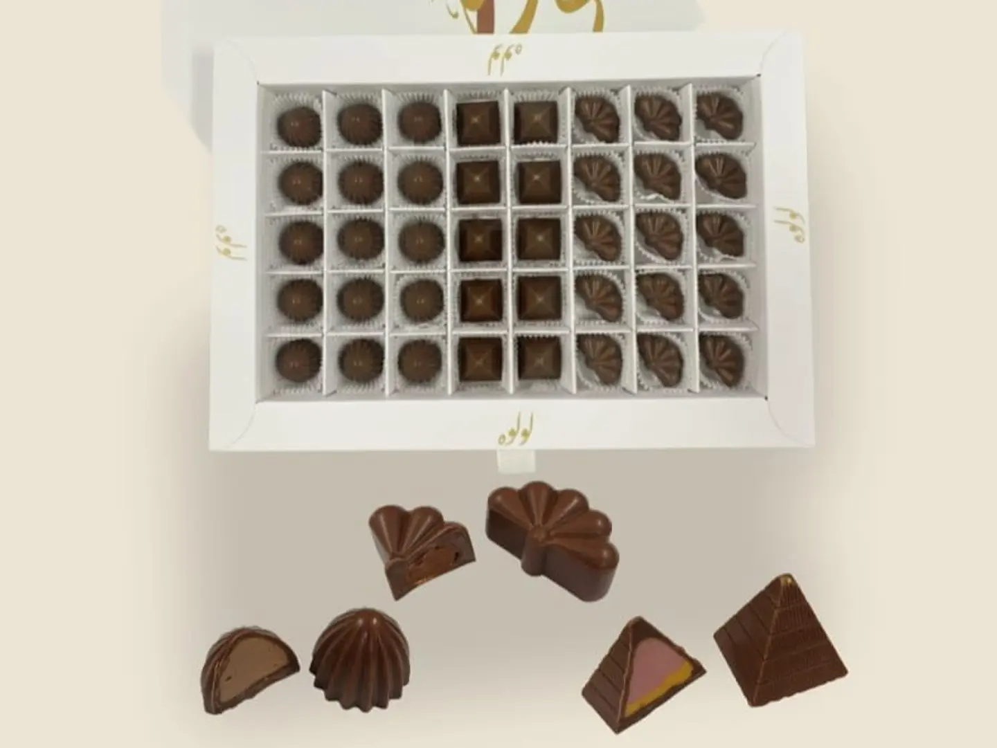 لولوه شوكولاتة مكس فراولة ومانجو وسواتد كراميل وقهوة