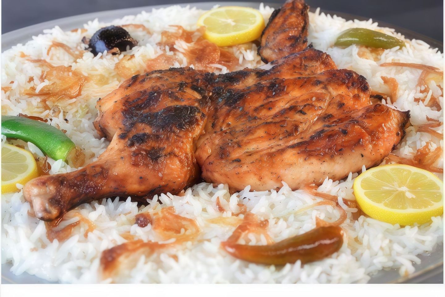 دجاج على الفحم - نص دجاجة