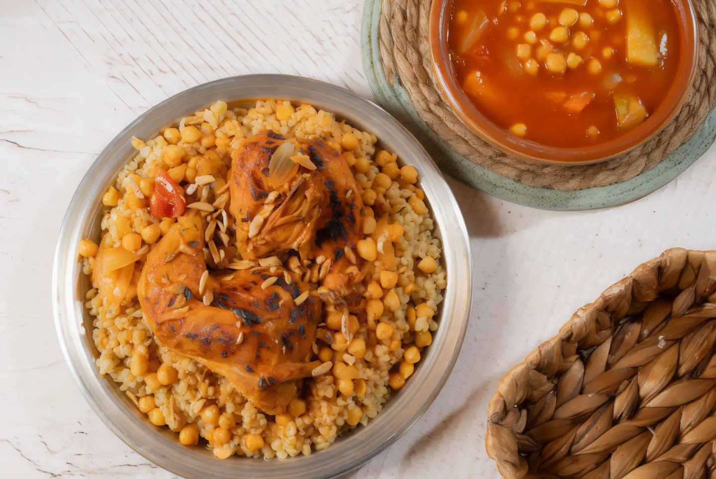 مفتول مع الدجاج