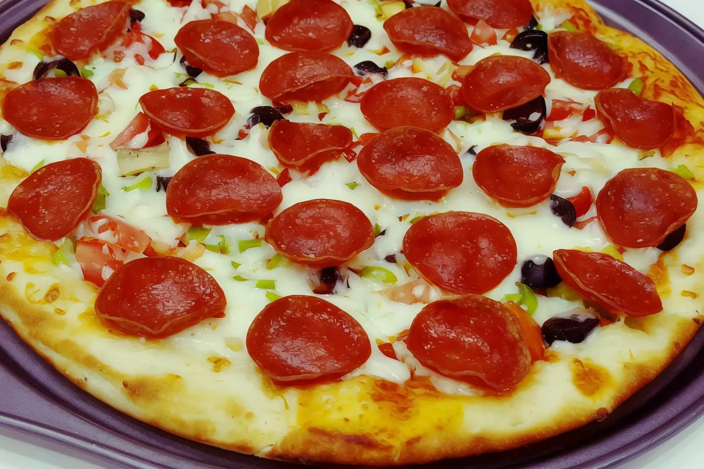 Large Pepperoni With Vegetables Pizza
