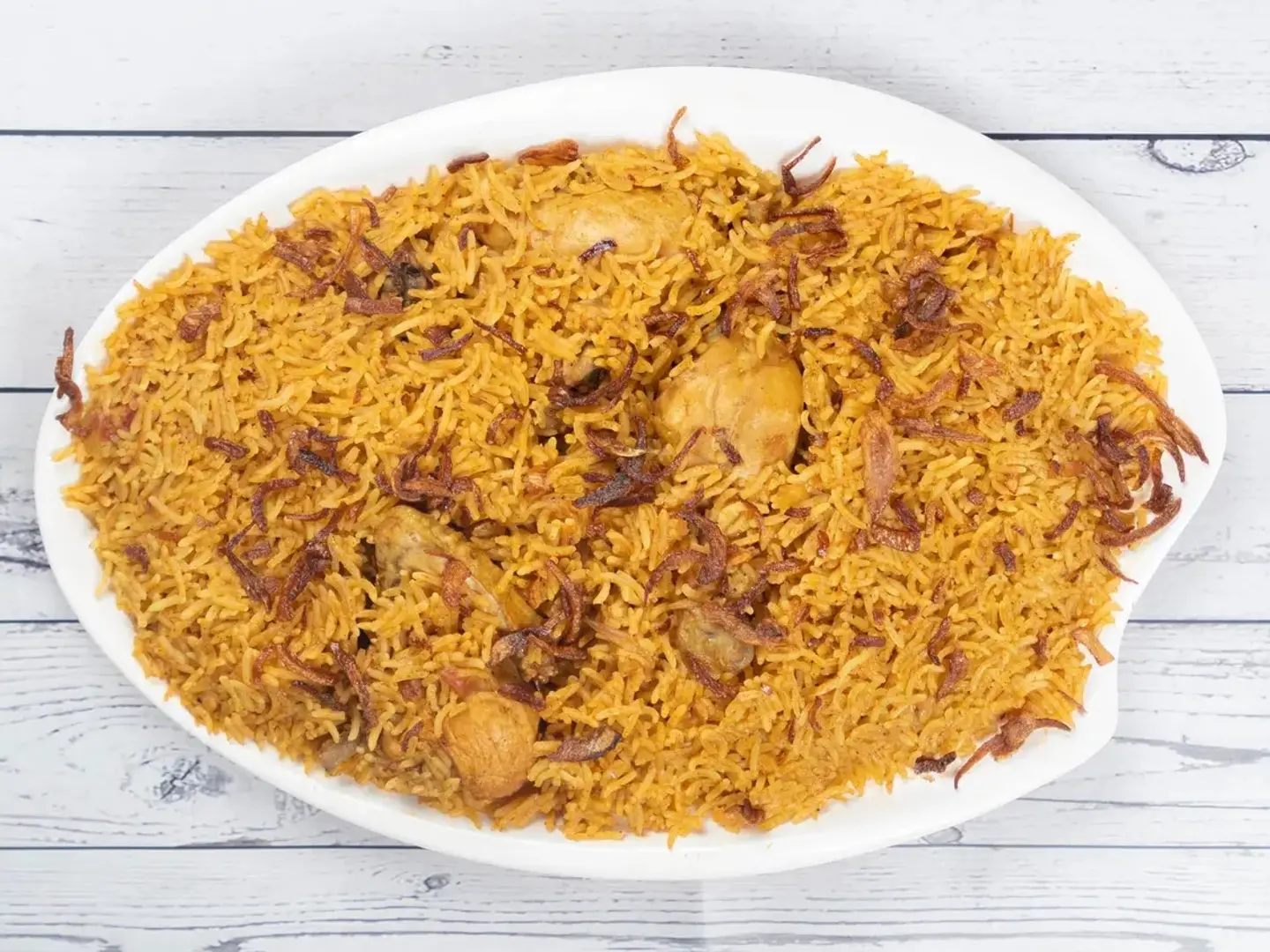 نص حبه برياني مع الرز