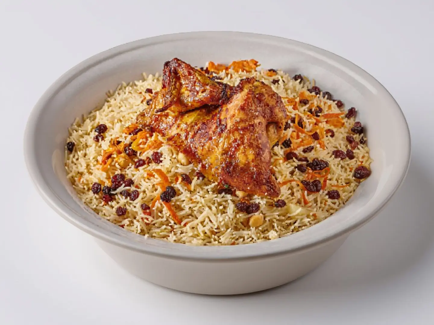 Half A Grilled Chicken With Rice