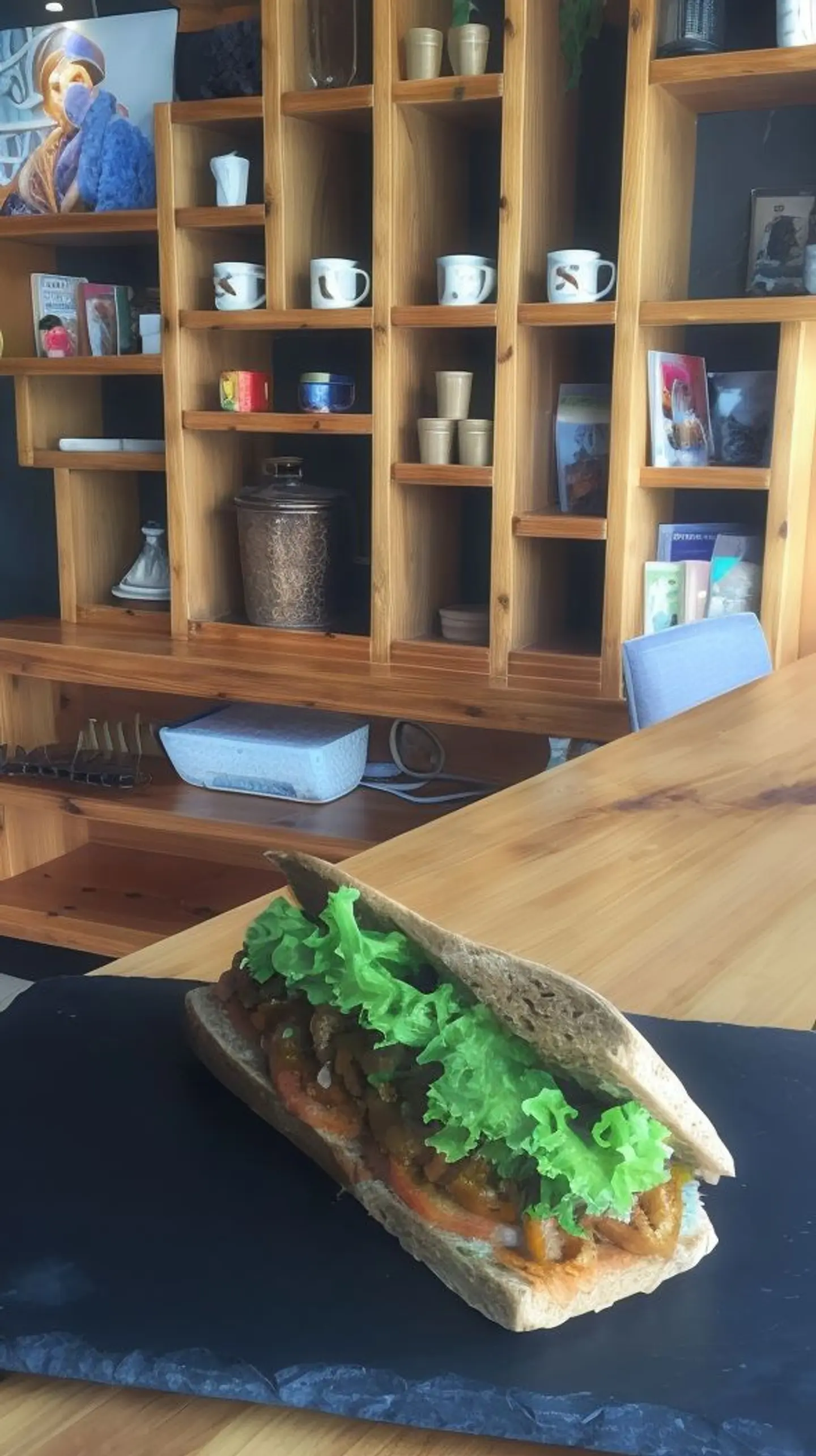 ساندوتش كبدة خبز أسمر