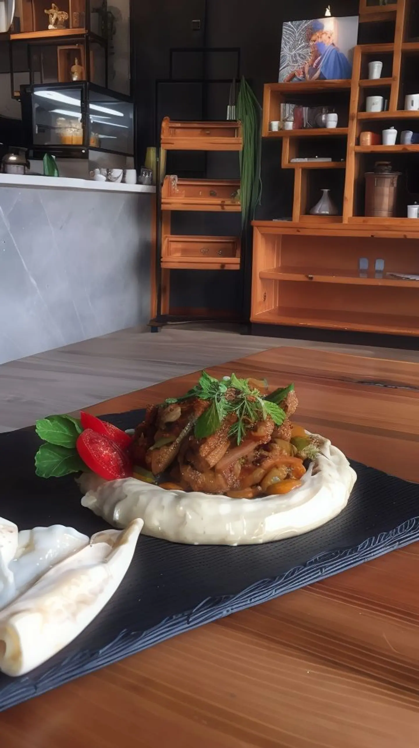 طبق كبدة بالحمص