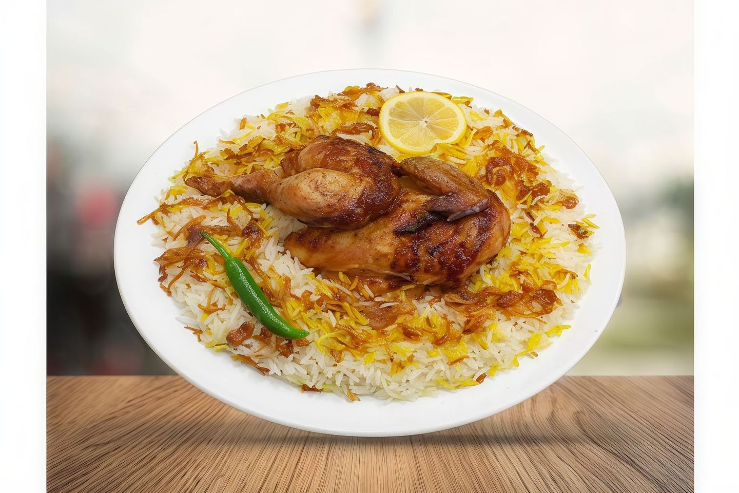 Half Shawaya Chicken With Bashawer Rice