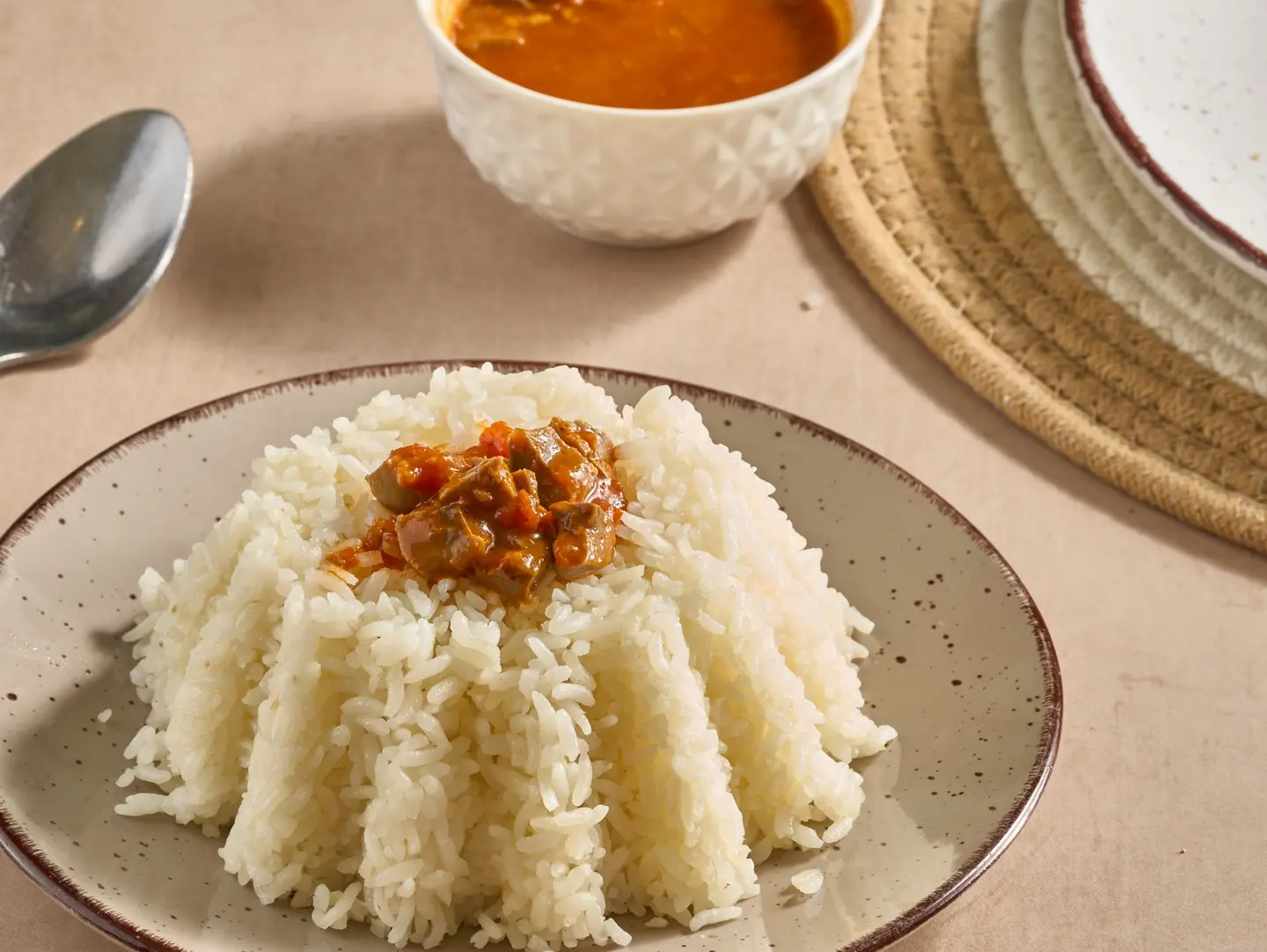 Rice With Liver And Kidneys With Sauce