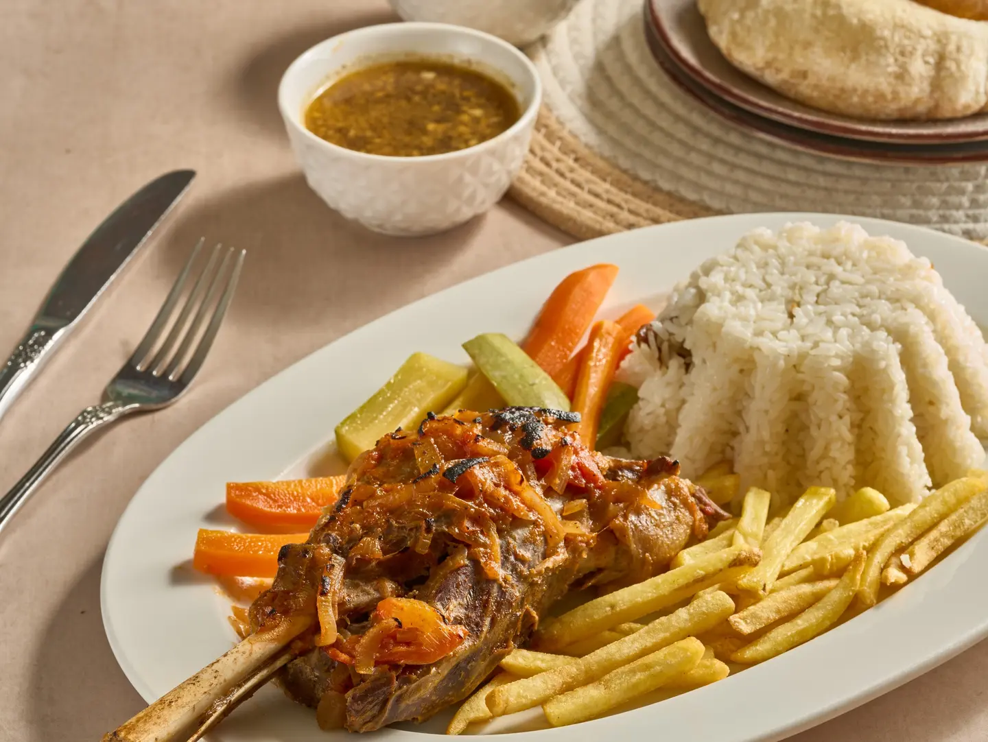 Lamb Shanks With Fattah