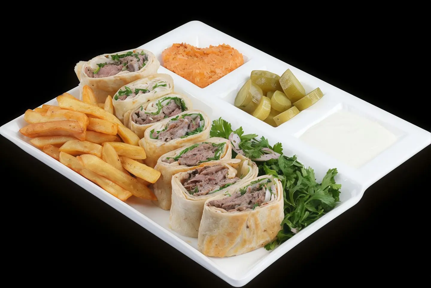 شاورما عربي لحم دبل