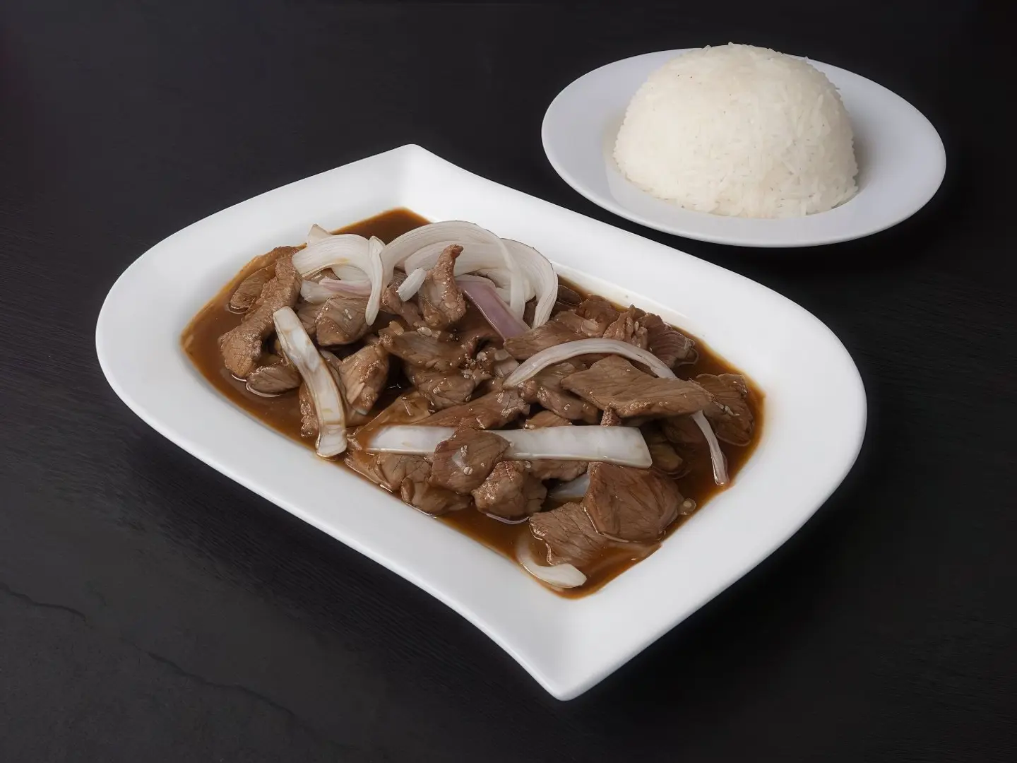 لحم ترياكي مع الأرز