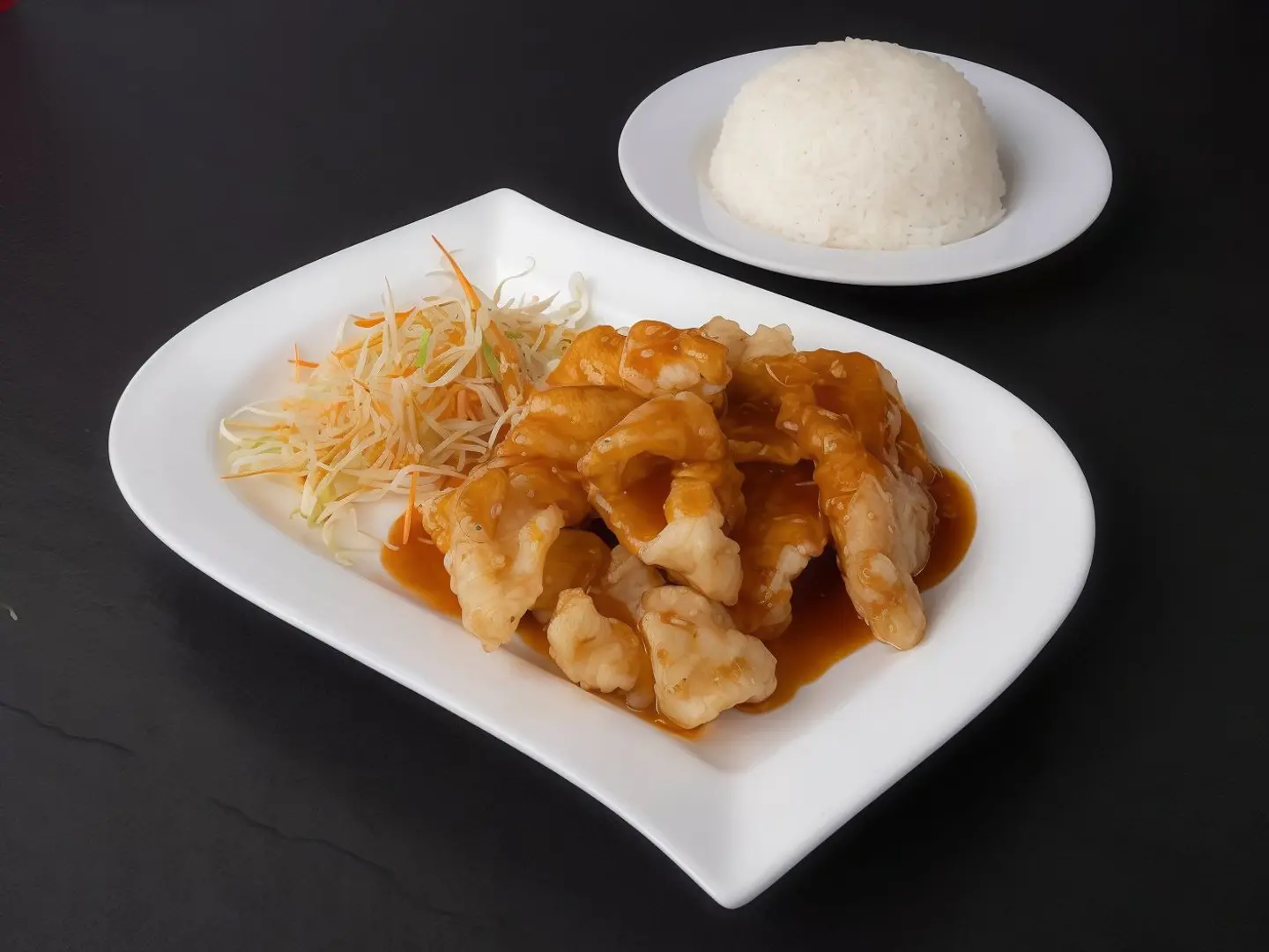 سمك بالثوم مع الأرز