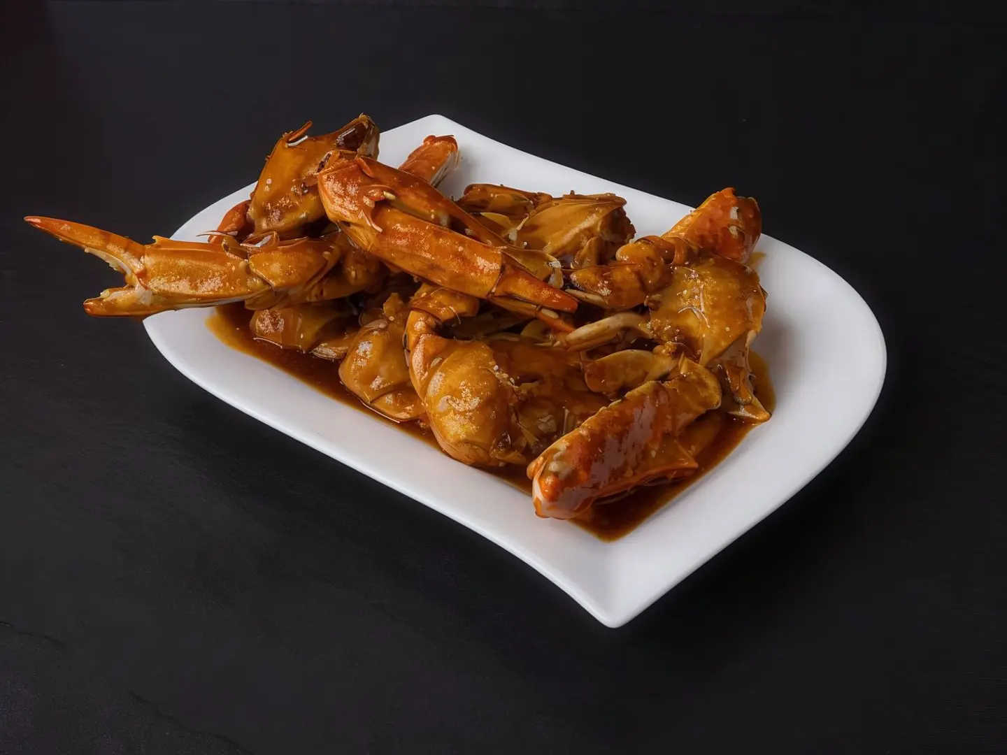 سرطان البحر بالثوم والفلفل