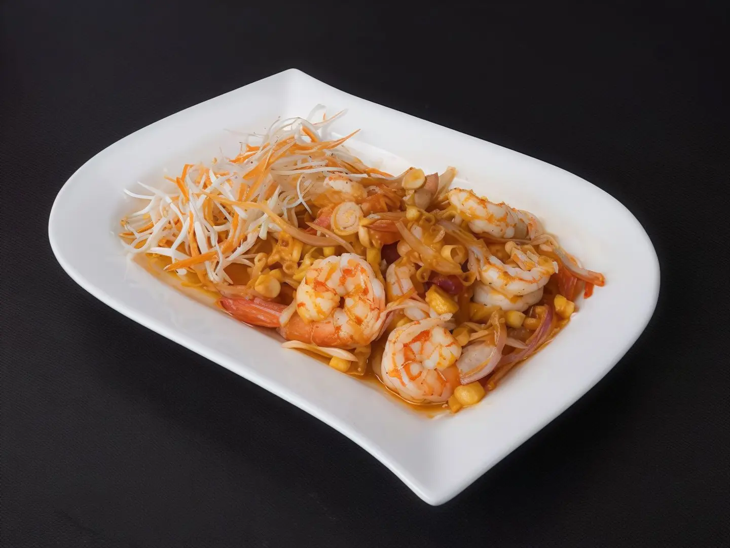 سلطة الروبيان الحارة