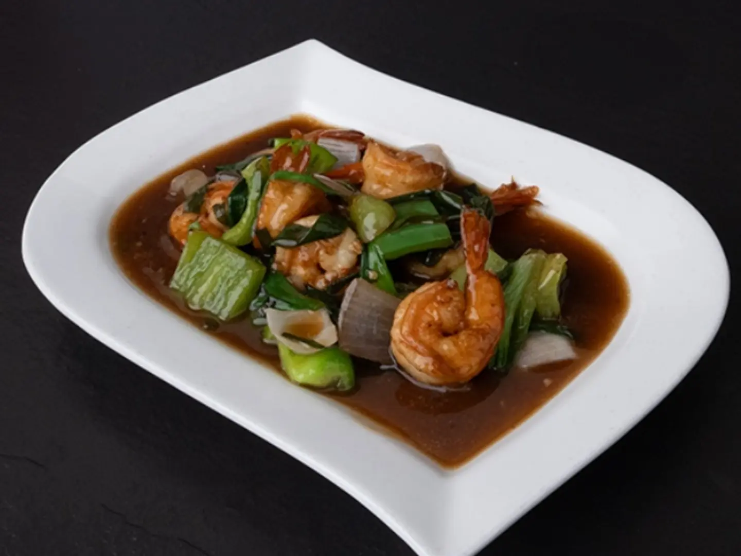 روبيان بالفلفل الاخضر