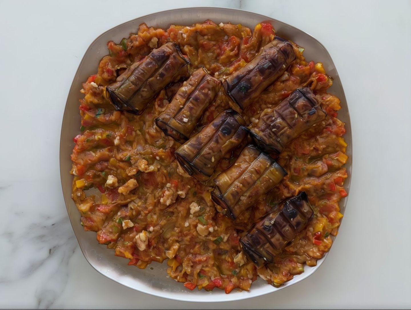 لفائف الباذنجان