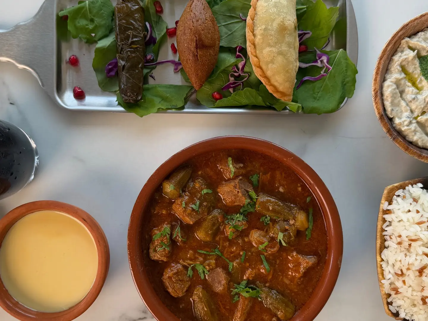 عرض باميا اللحم