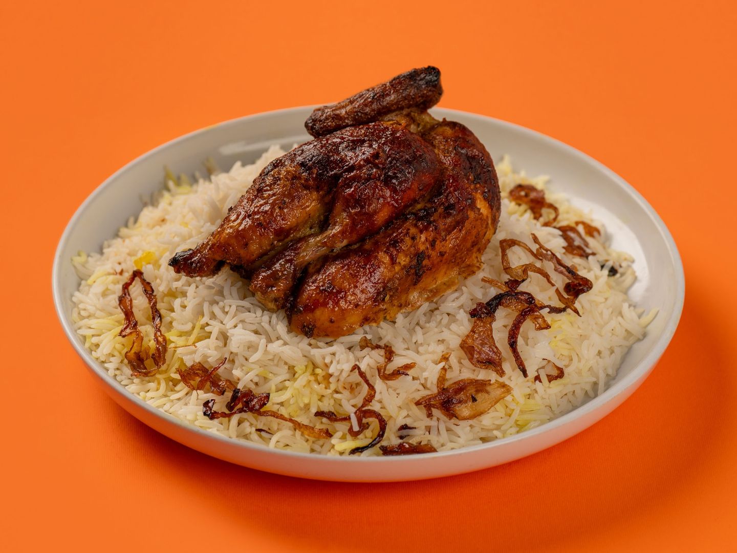 رز شعبي مع دجاج (نصف حبة)