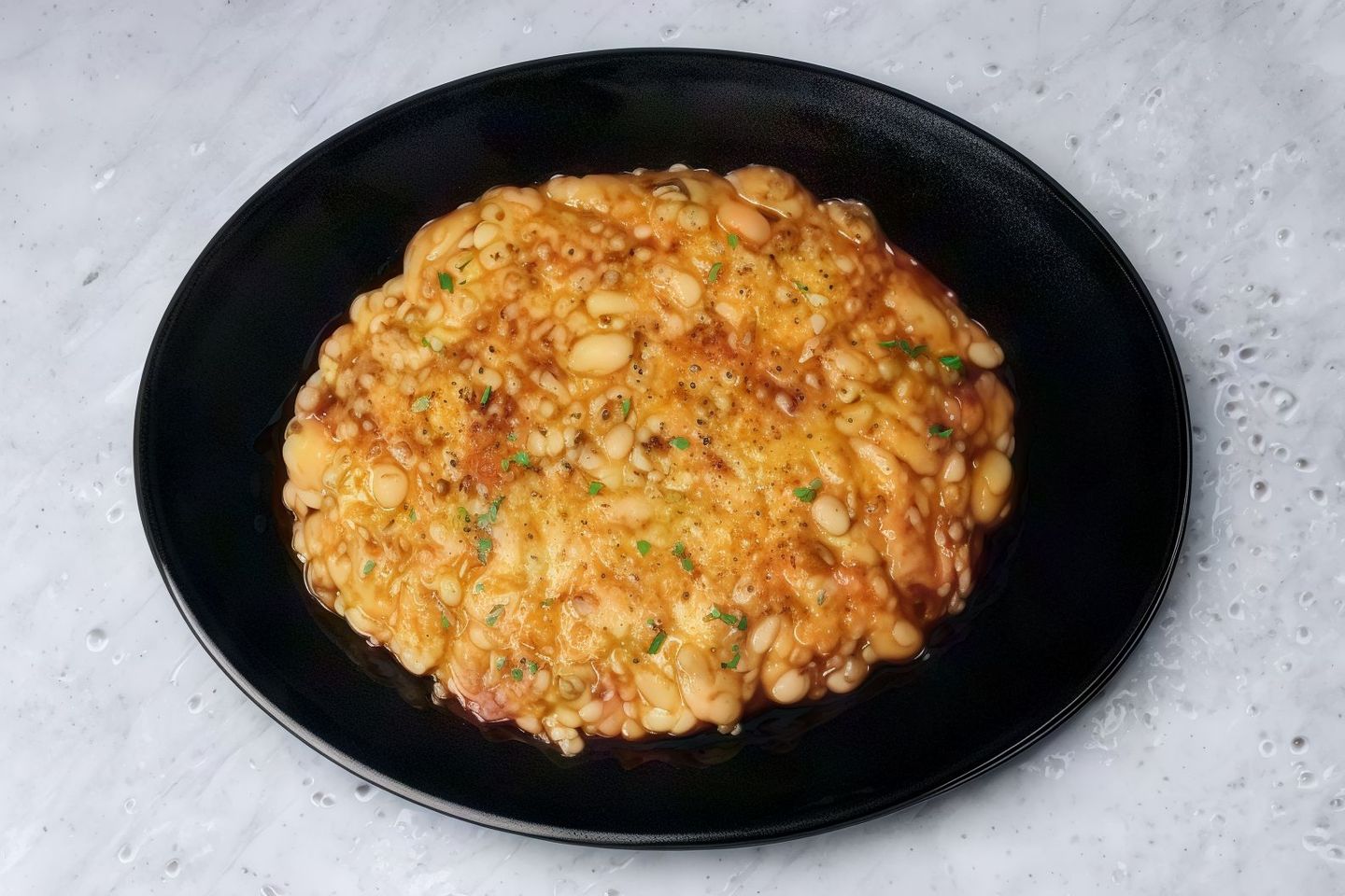 فاصوليا بالبيض ناشف