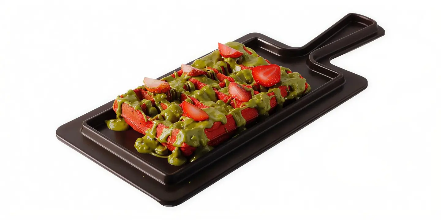 Red Pistachio Waffle