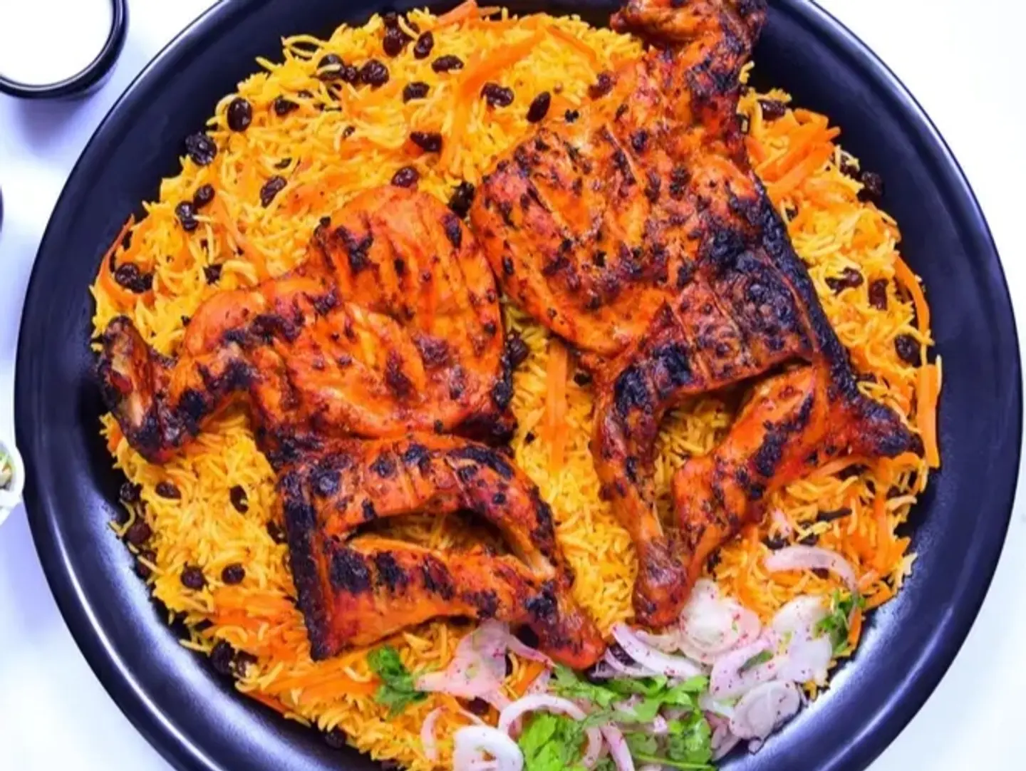 Charcoal Grilled Chicken With Rice
