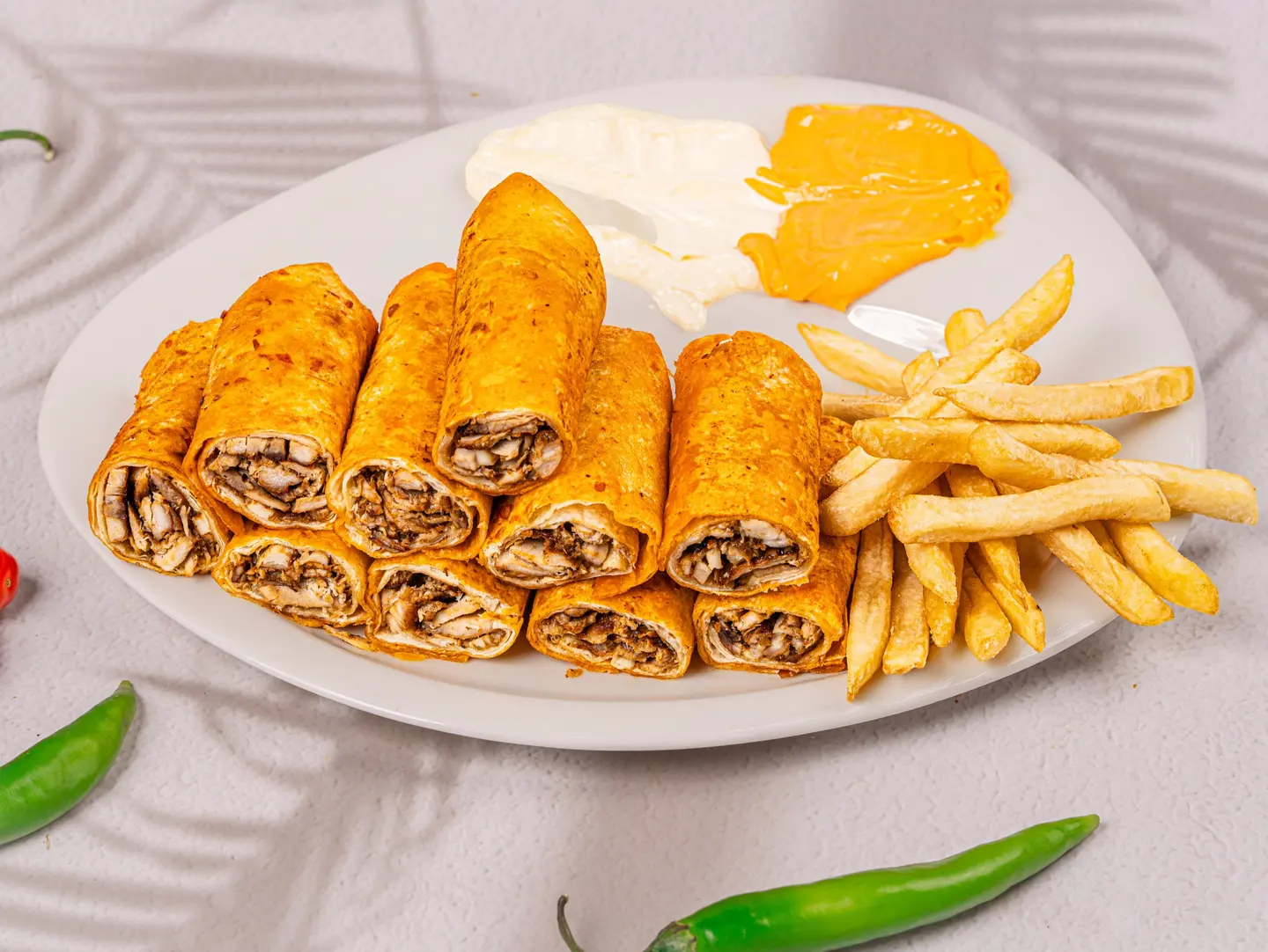 رولز شاورما دجاج