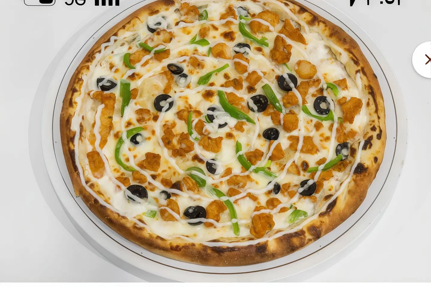 بيتزا دجاج رنش